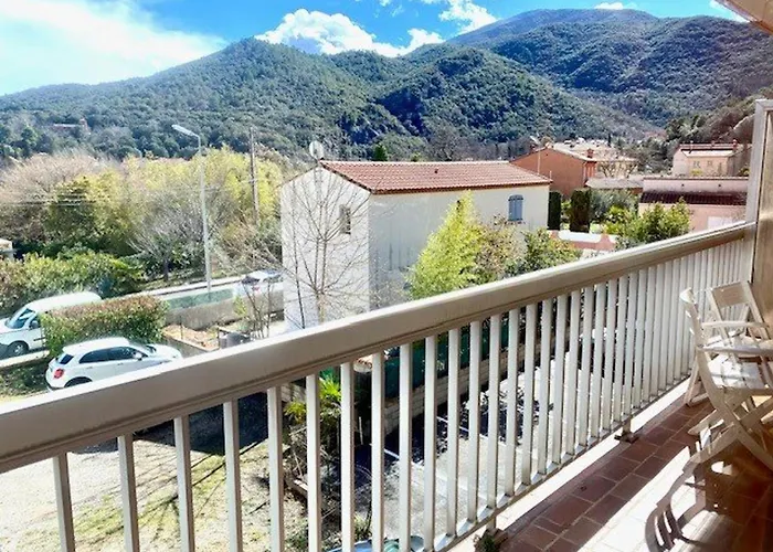F2 Avec Balcon A Amelie-les-bains - 2 Couchages, Animaux Acceptes, Bien Equipe - Fr-1-703-64 *